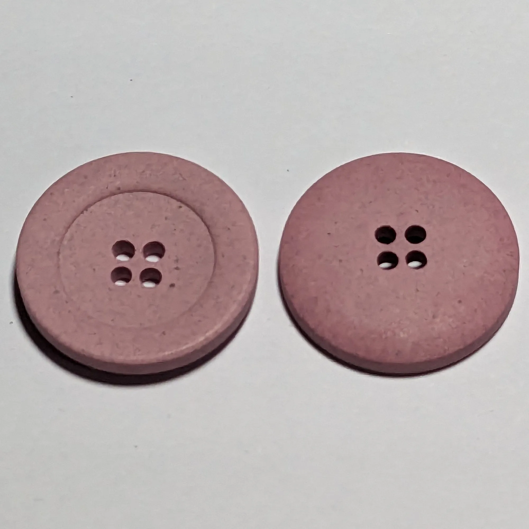 23mm or 15mm Pink Canapa Sustainable Buttons