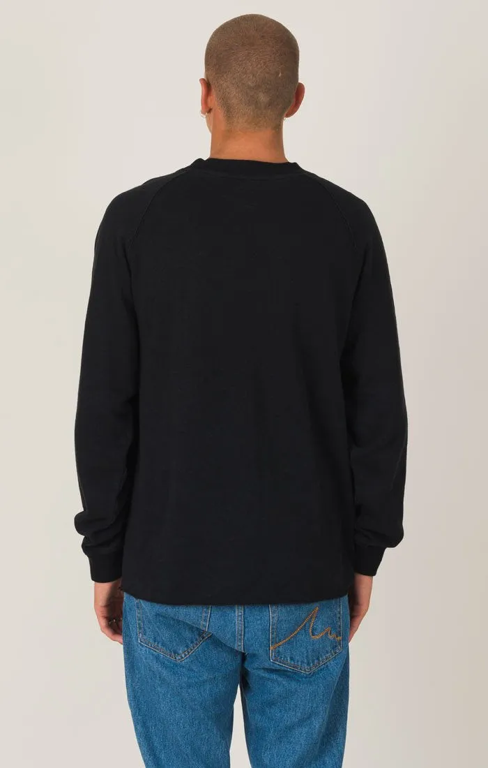 Afends Mens Raw - Hemp - Hemp Raglan Crew Neck Sweat