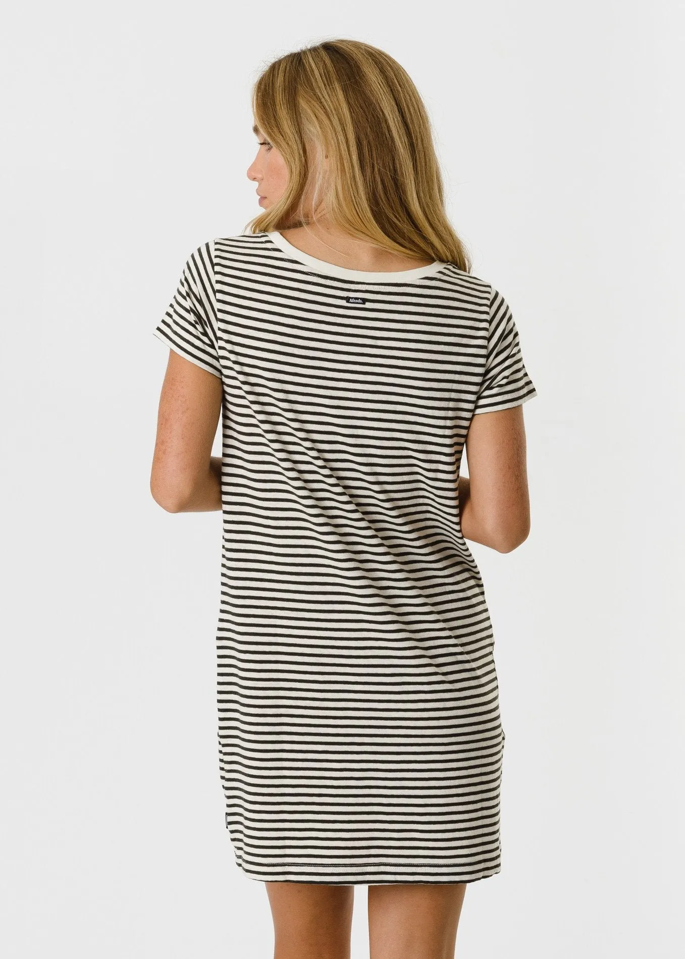 Afends Womens Beat - Hemp Close Fit Jersey Dress