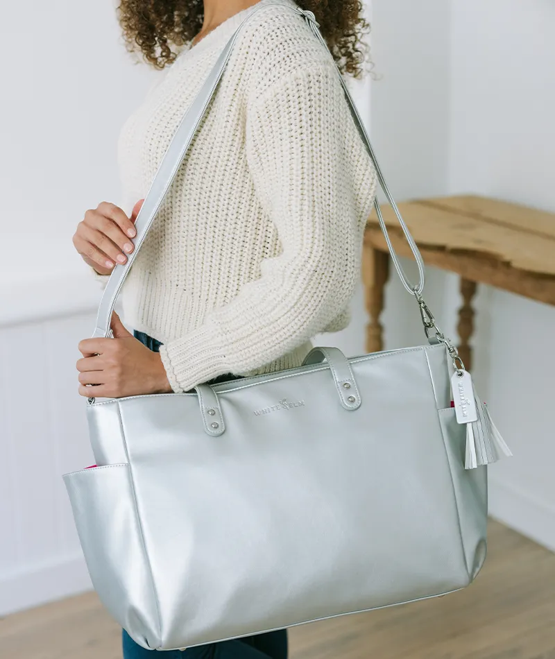 Aquila Tote Bag - Silver Metallic - [OUTLET FINAL SALE]