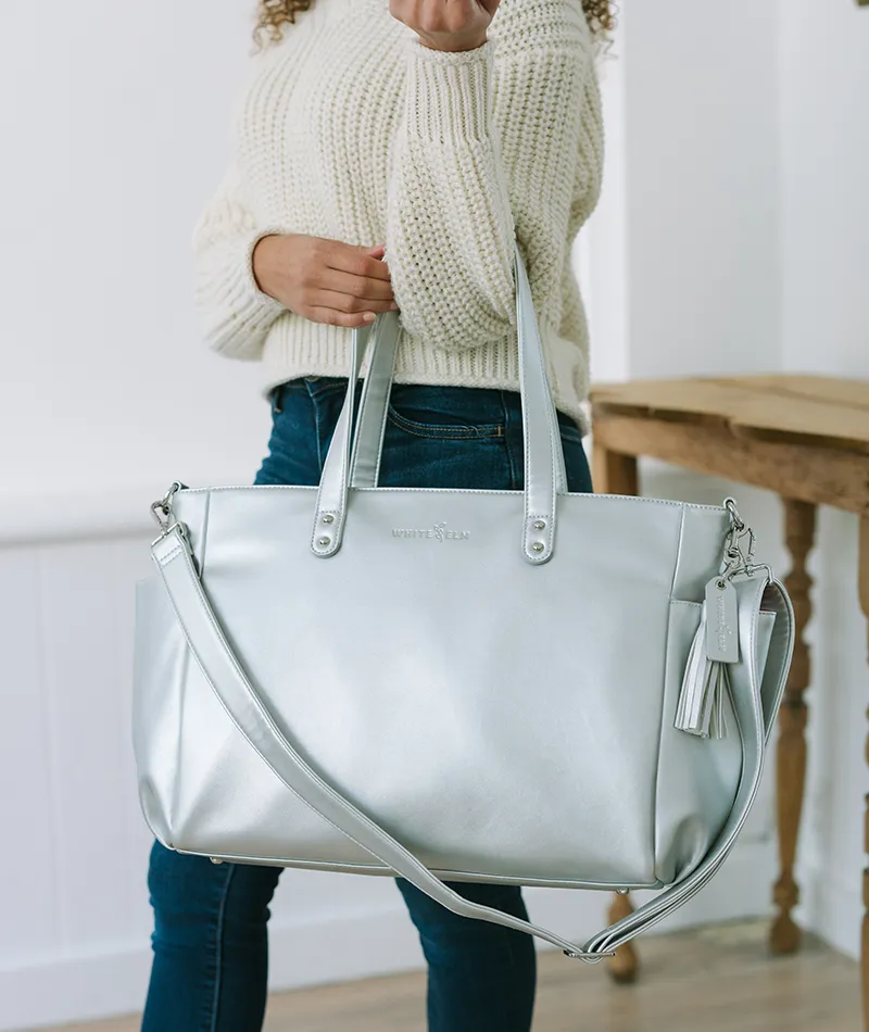 Aquila Tote Bag - Silver Metallic - [OUTLET FINAL SALE]