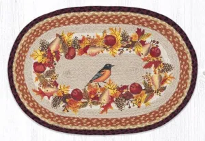 Autumn Oriole Oval Braided Rug