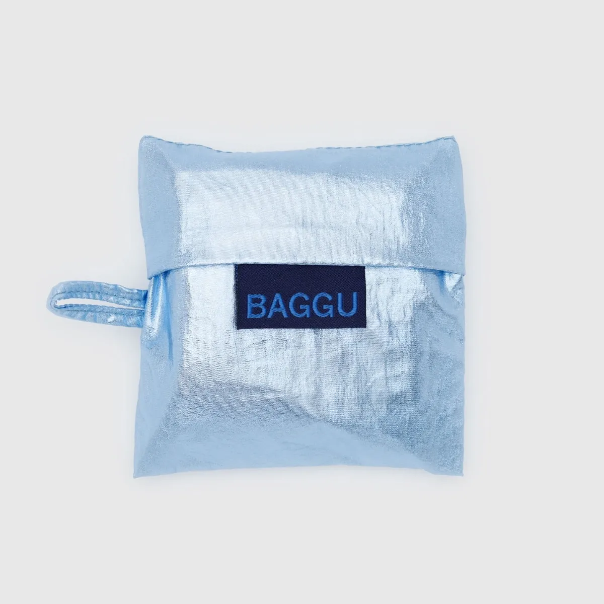 Baggu Baby Baggu in Metallic Light Blue