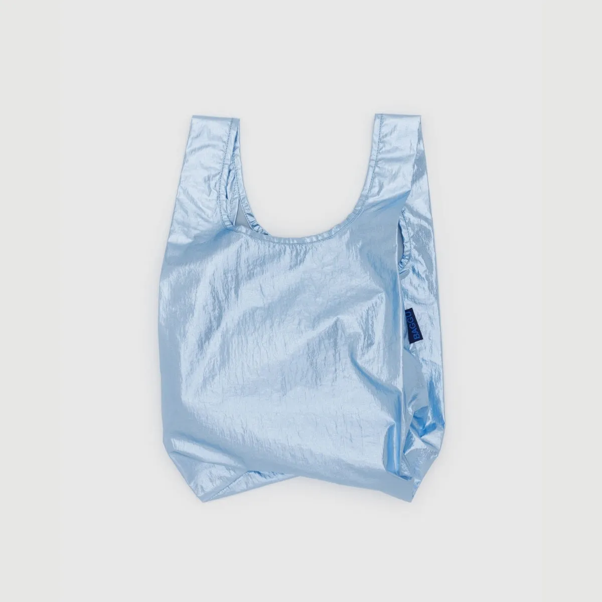 Baggu Baby Baggu in Metallic Light Blue