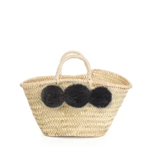 Bohemia Design Mini Pom Pom Basket – Charcoal