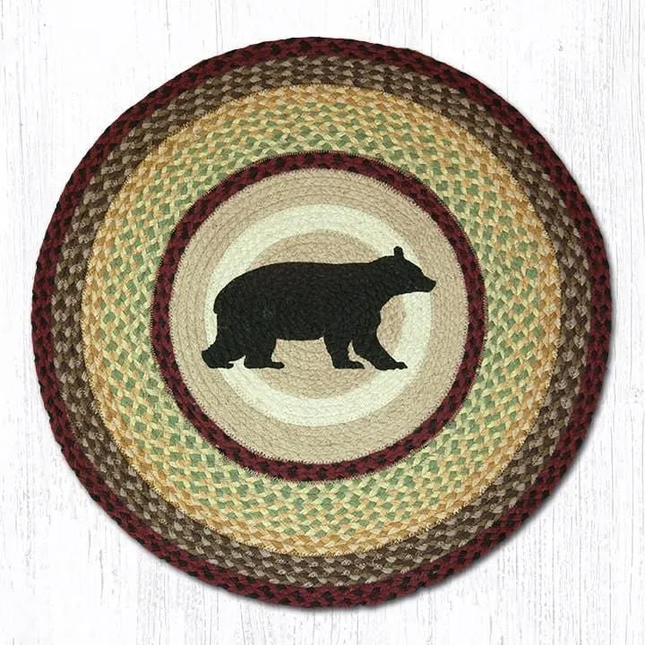 Cabin Bear Round Rug