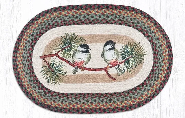 Chickadee Oval Braided Rug