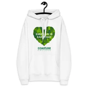 Coastline "Every Day is Earth Day" Premium Eco Hoodie (White)