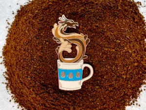 Coffee Dragon Pin