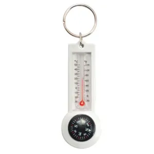 Compass - Thermometer, White