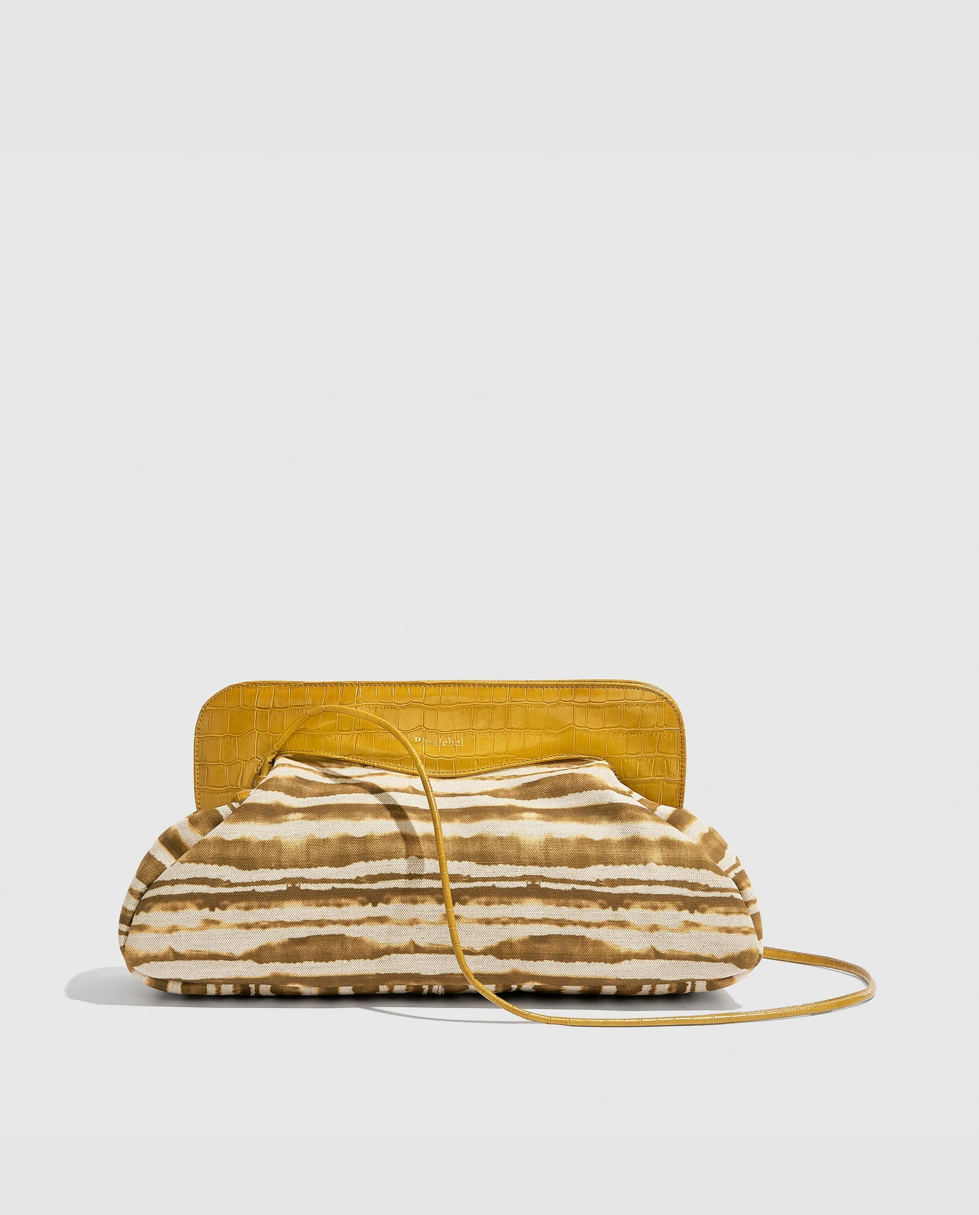 Constanza Maxi Clutch | Tie Dye Mustard