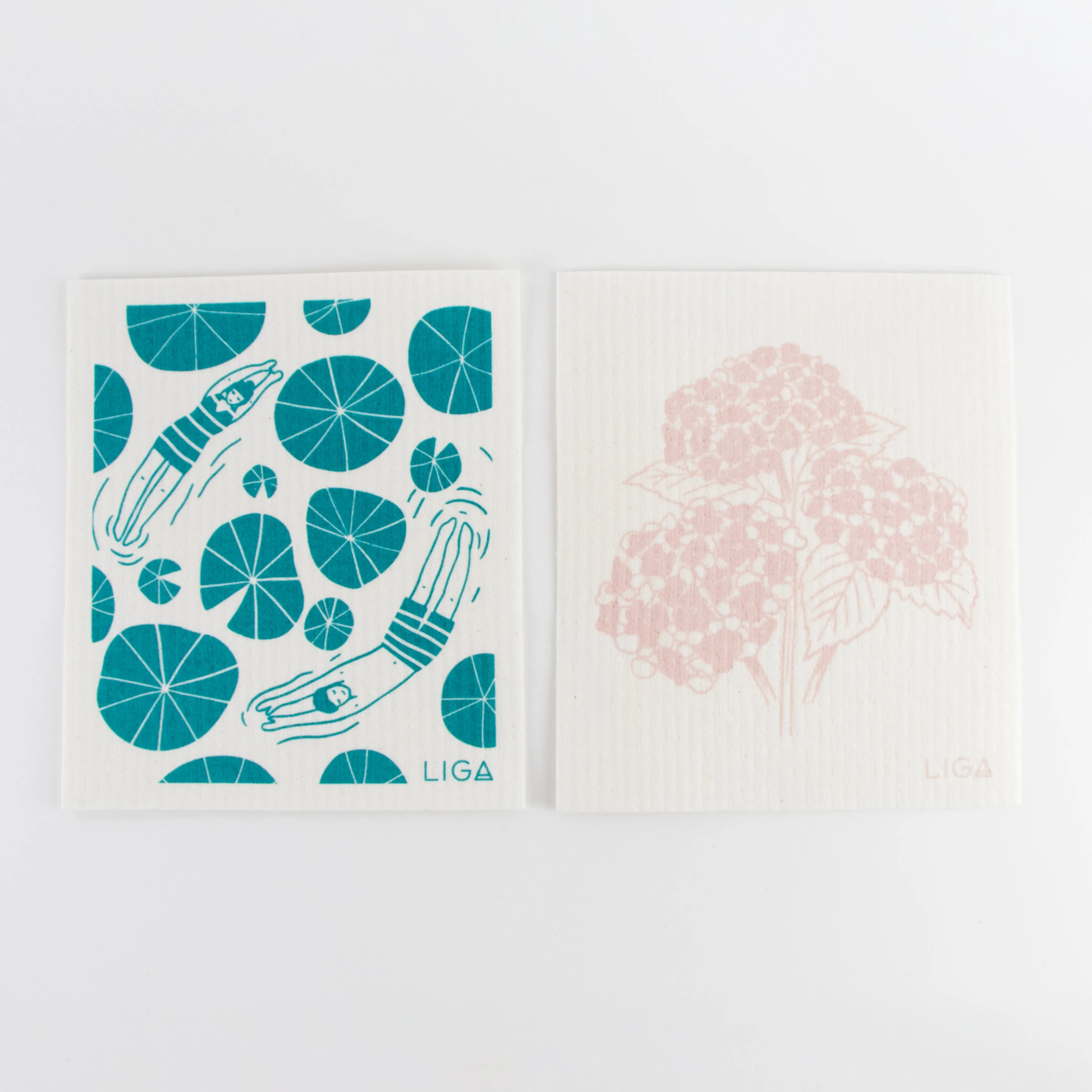 Eco Dishcloths | Wild Swimmers & Hydrangea