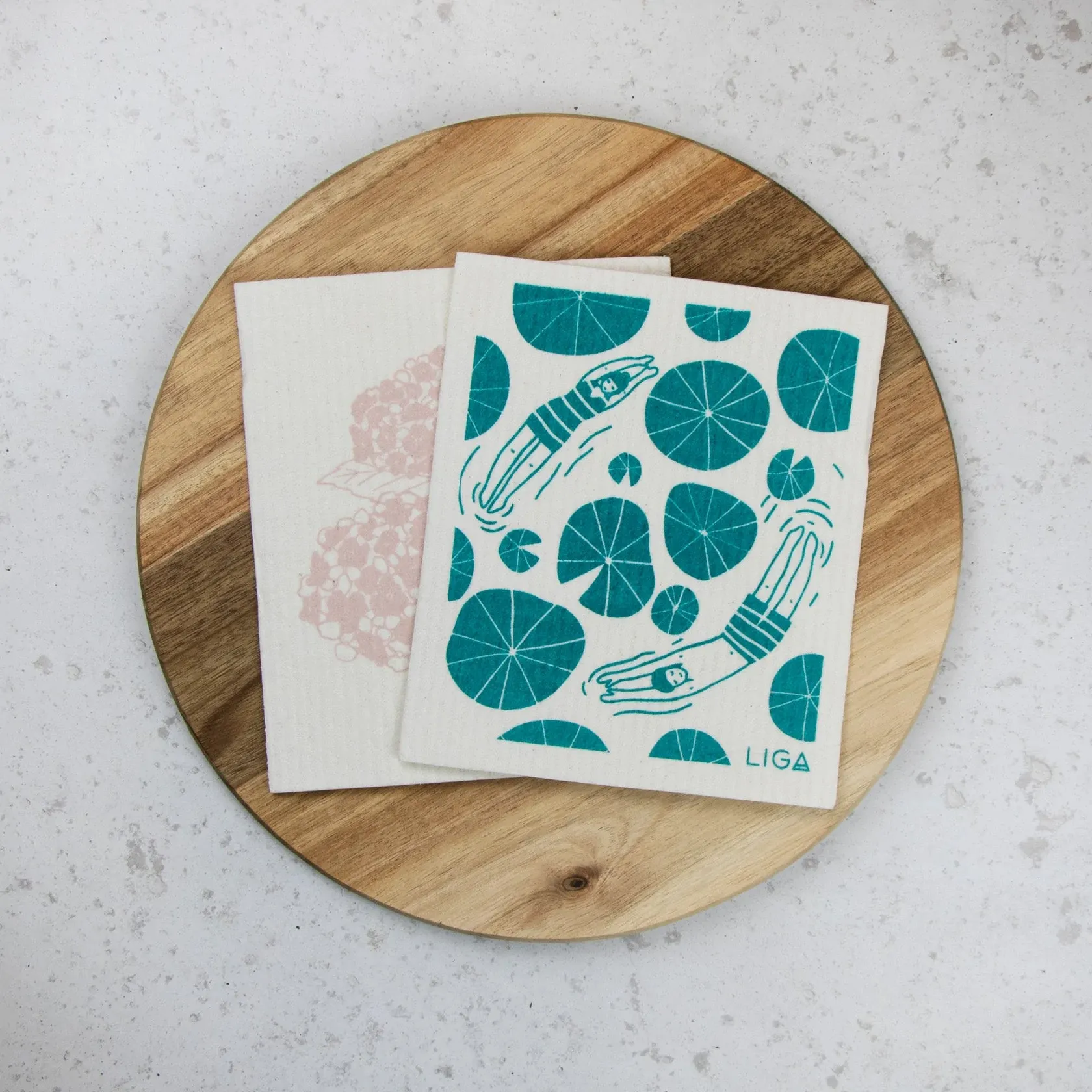 Eco Dishcloths | Wild Swimmers & Hydrangea