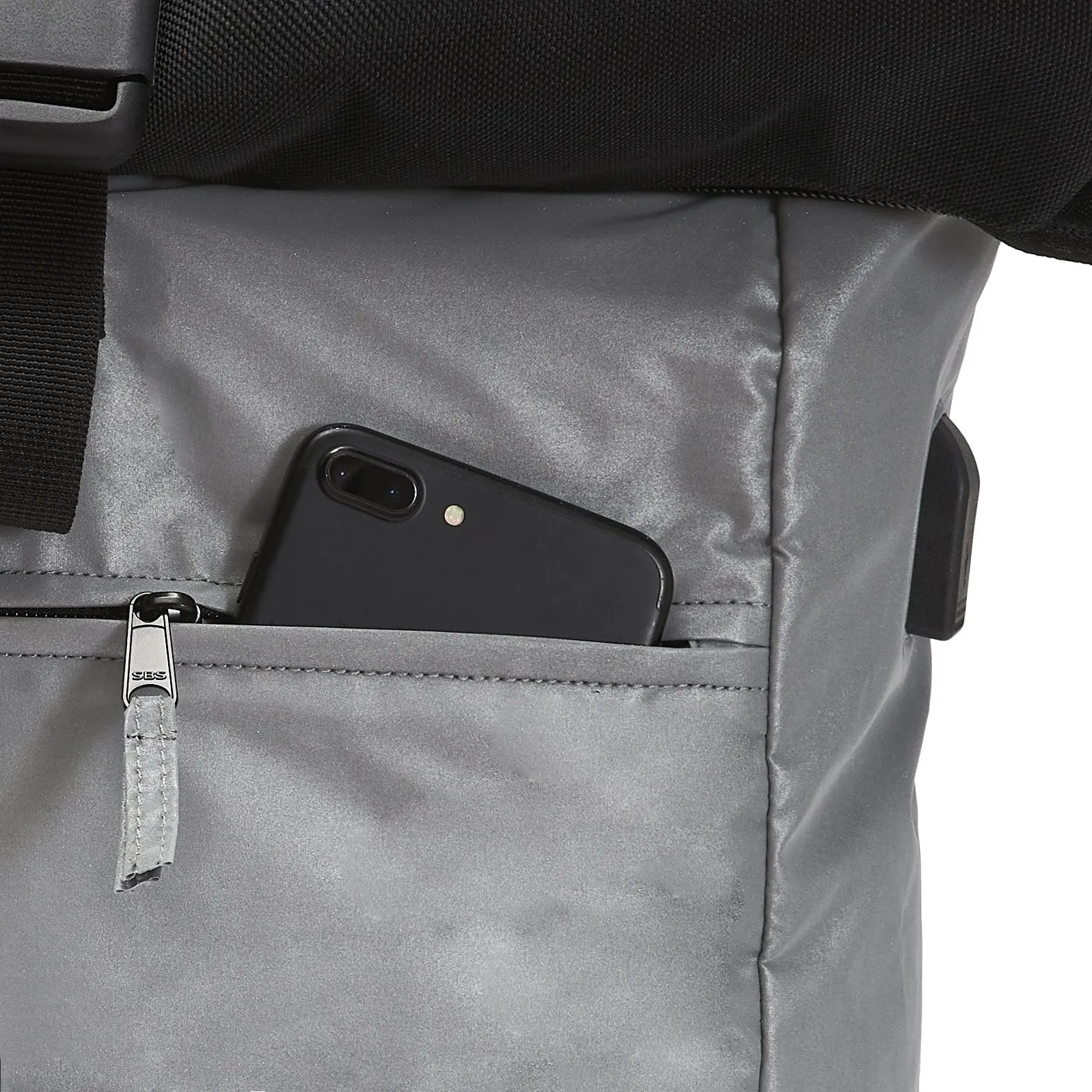 Ela Mo™ Rolltop Rucksack Night Edition | Black