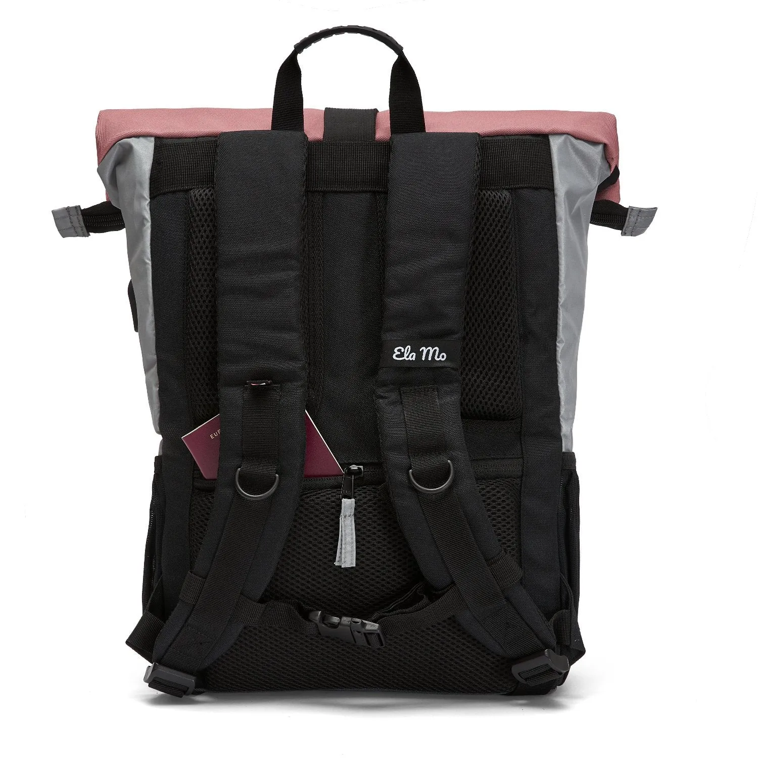 Ela Mo™ Rolltop Rucksack Night Edition | Peach