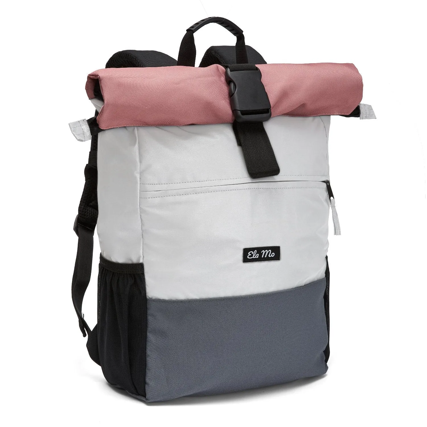 Ela Mo™ Rolltop Rucksack Night Edition | Peach