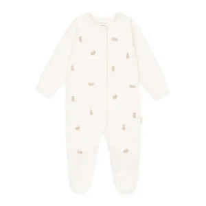 Embroidered Jersey Sleepsuit - Bunnies