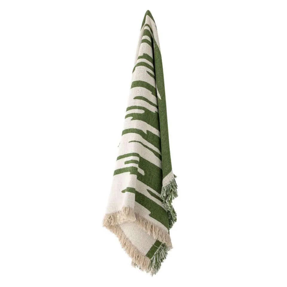 Haxby Throw - Green - Recycled Cotton