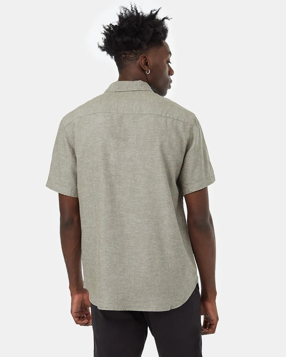 Hemp Button Front Shortsleeve Shirt