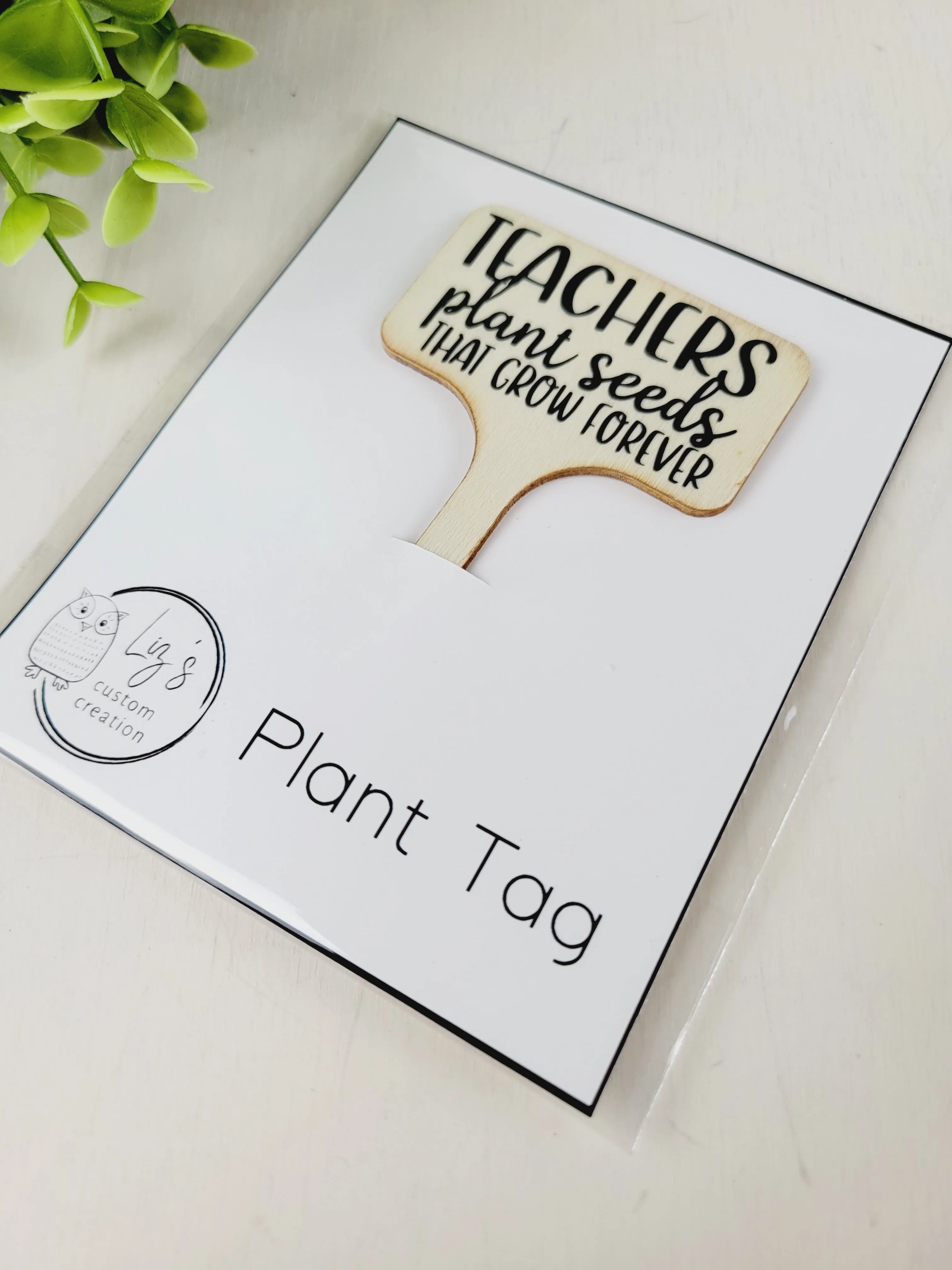 Liz's Custom Creations, Bamboo Plant Tags