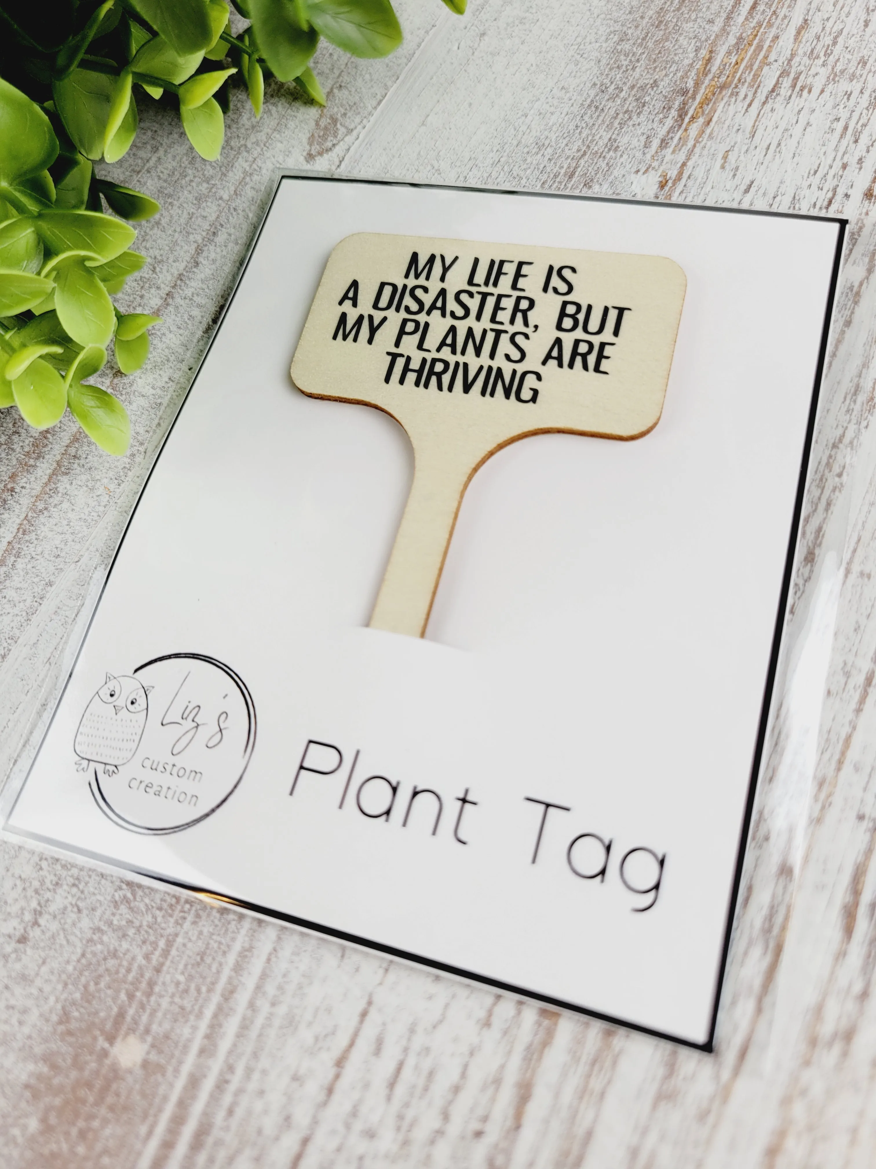 Liz's Custom Creations, Bamboo Plant Tags