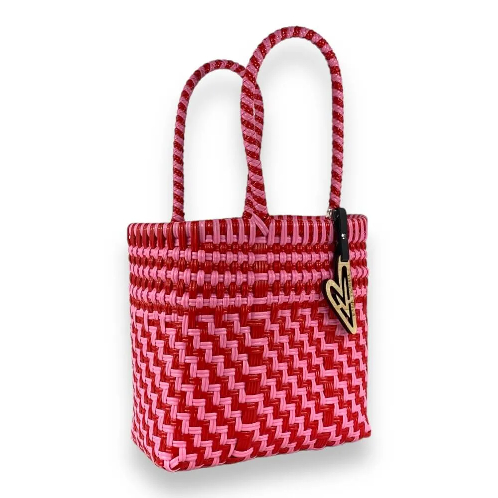 Maria Victoria | Tote Mini | Valentines Day Gift | Stairs Pink and Red Collection