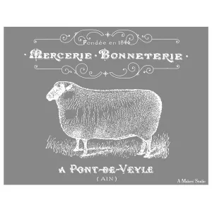 Mercerie Sheep Mesh Stencil 8.5"x11"