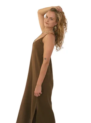 Organic Cotton Earth Brown Dress