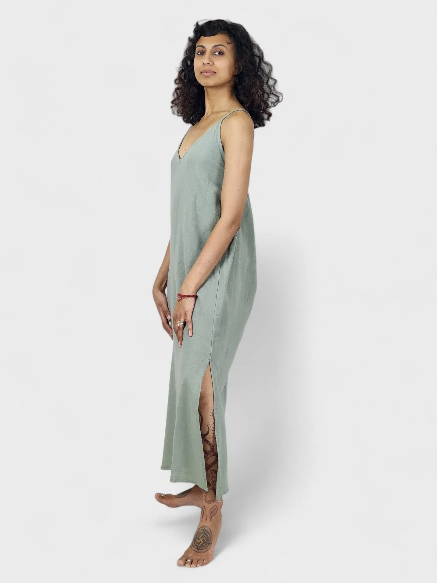 Organic Cotton Sage Dress