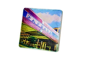 Packard Plant Bridge Porcelain Tile Coaster