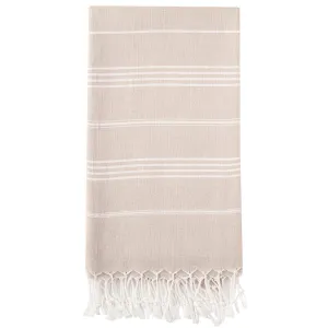 Pure Series Sustainable Turkish Towel Beige by Eco Hilana