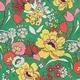 Short Sleeve Leisure Dress - Emerald Super Bloom