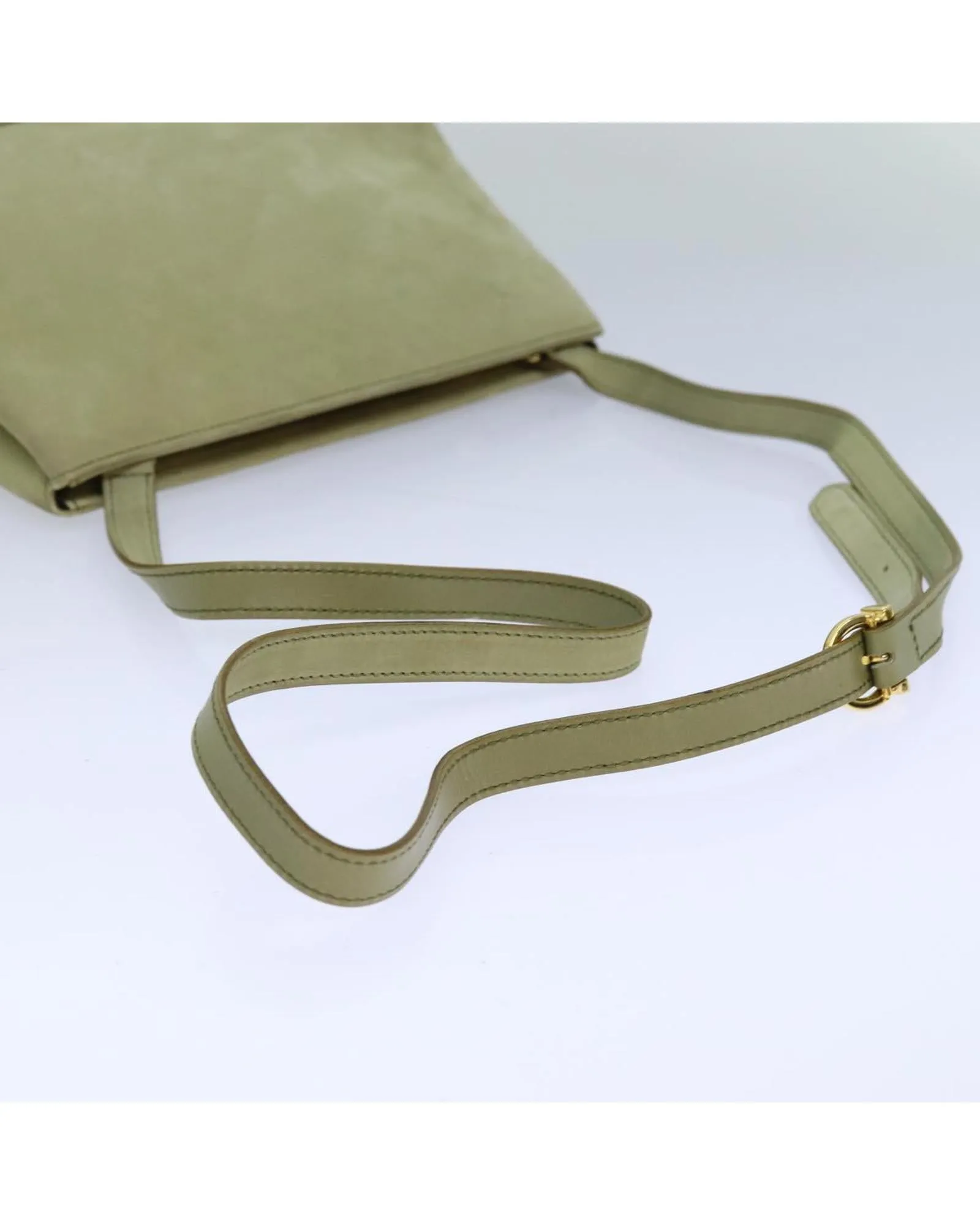 Suede Shoulder Bag with Minimalist Design