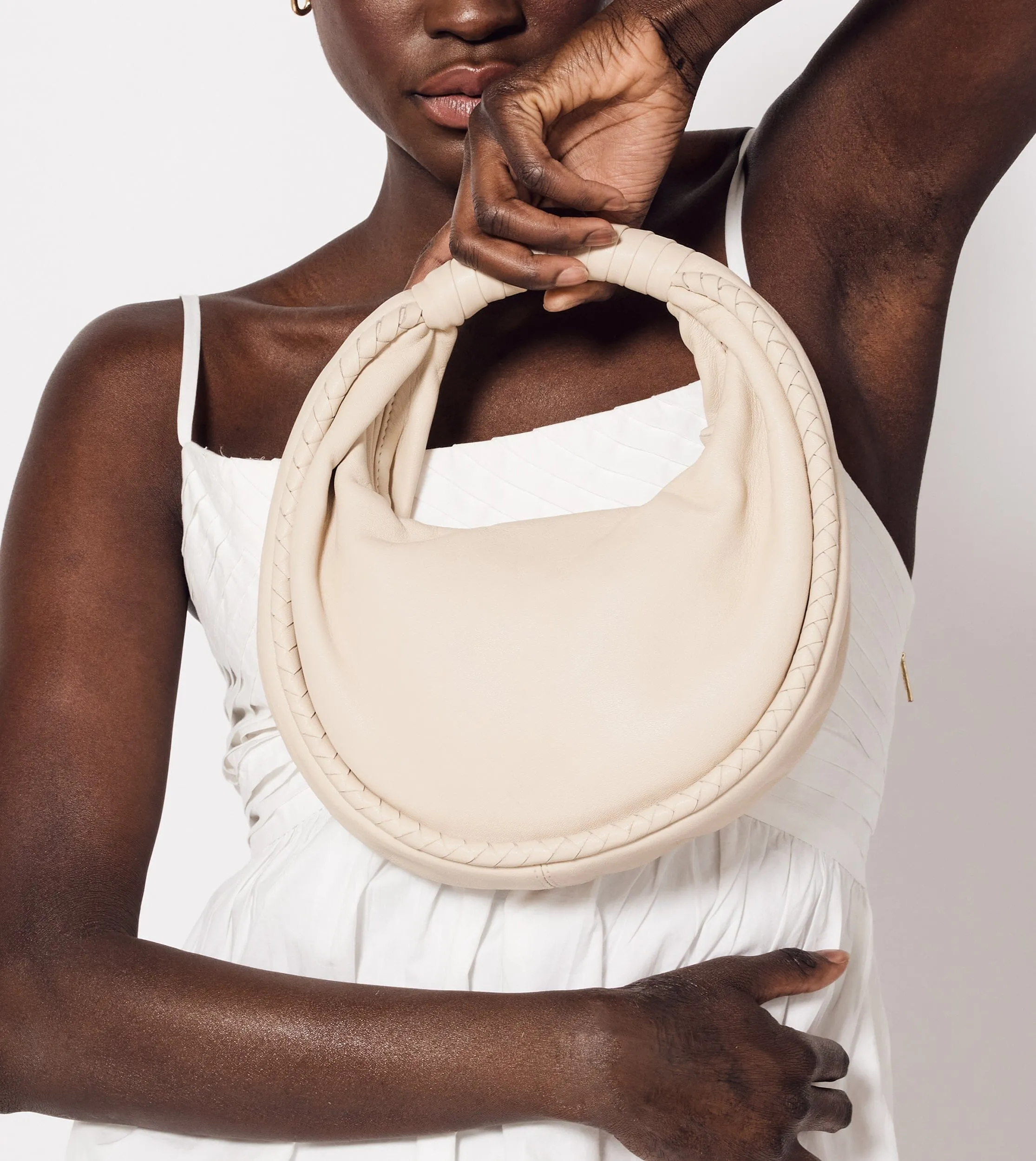 Tamar Mini Hobo Bag | Ivory