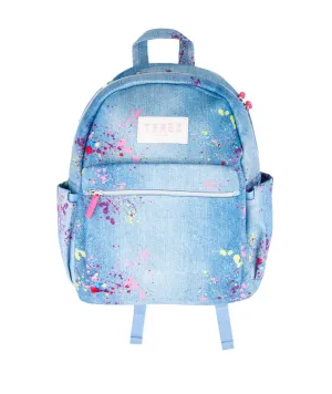 Terez Denim Paint Splatter Backpack