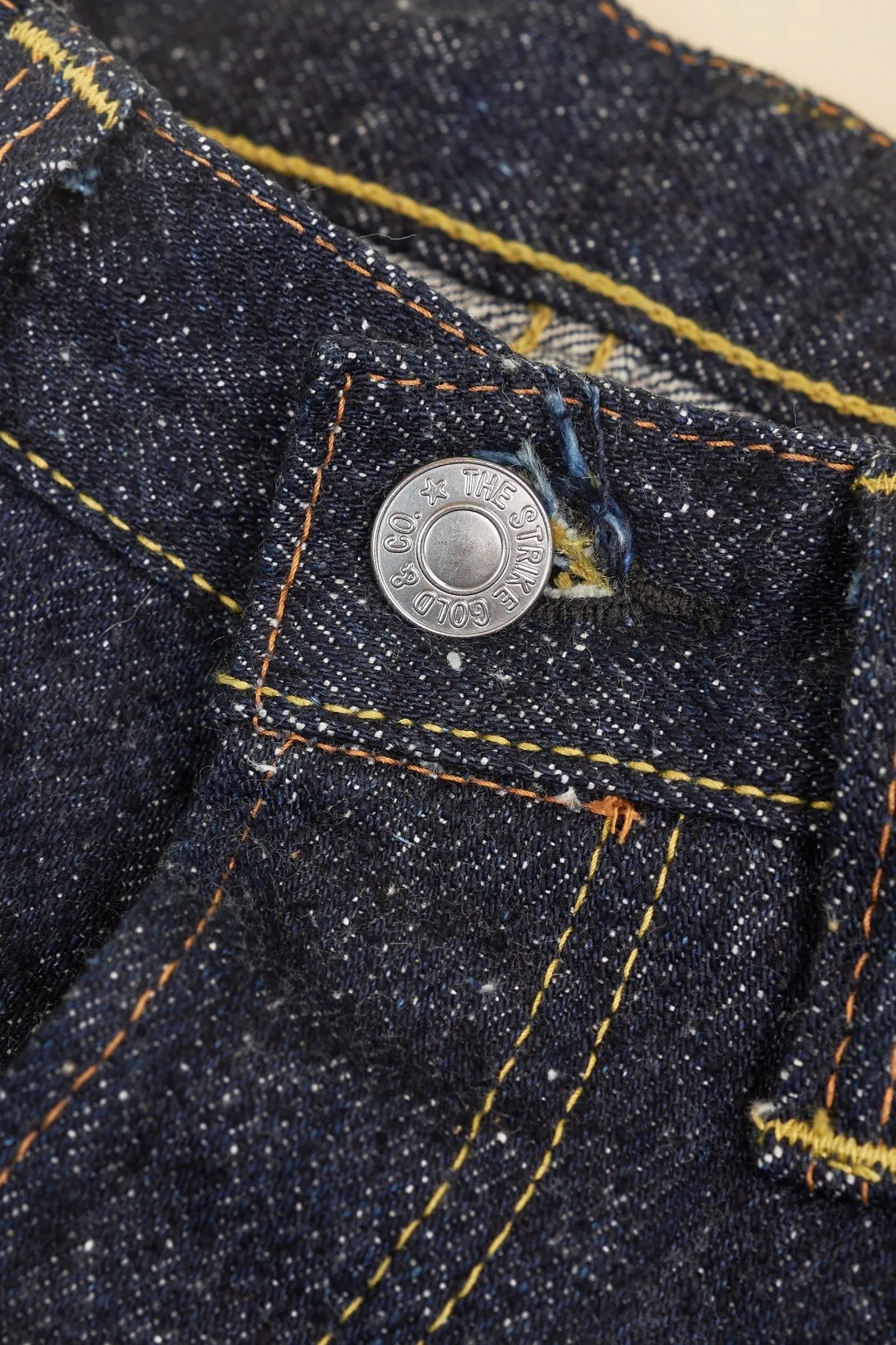 The Strike Gold "Keep Earth" Organic / Recycled Cotton Straight Selvedge Jeans