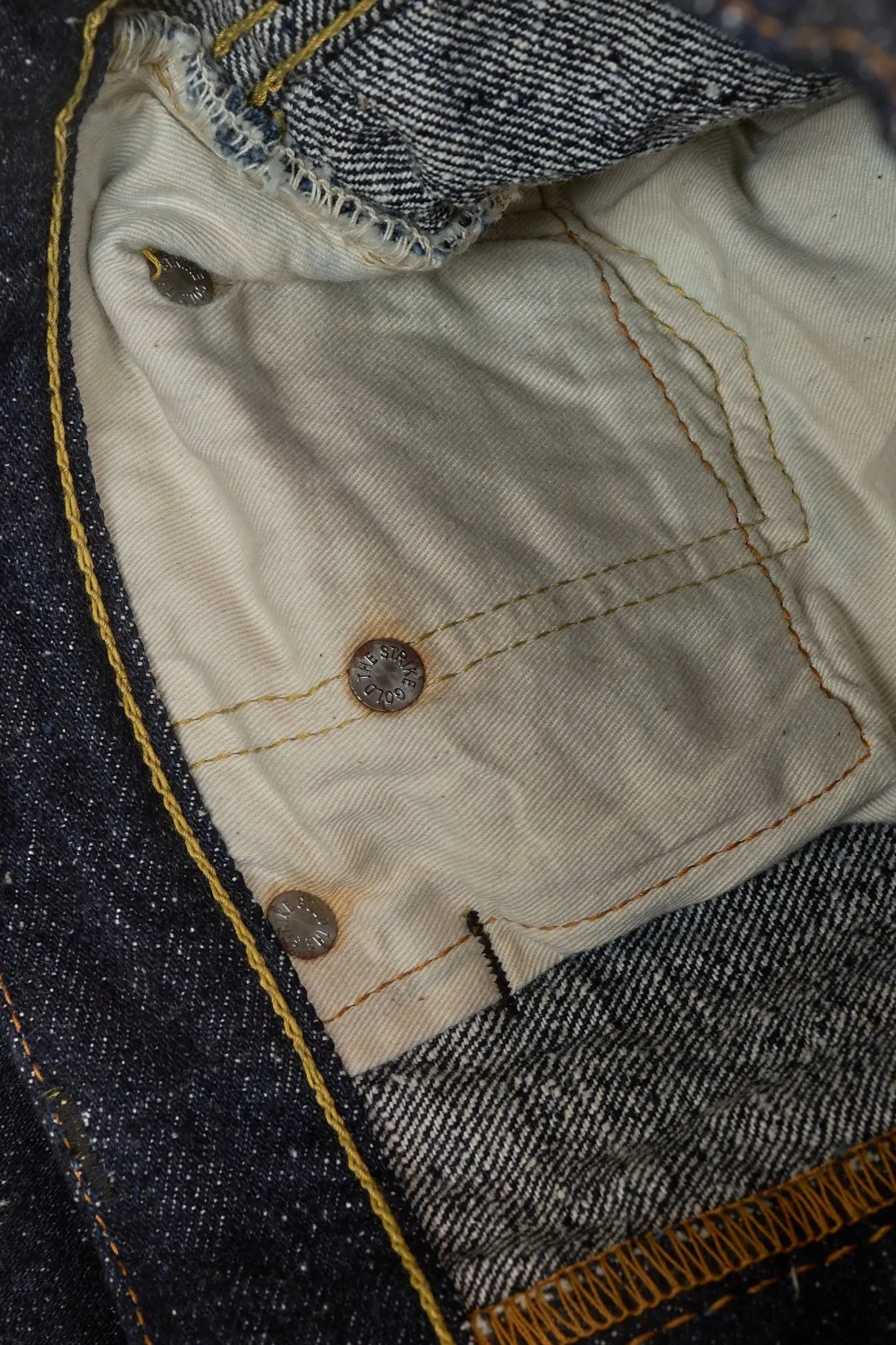 The Strike Gold "Keep Earth" Organic / Recycled Cotton Straight Selvedge Jeans