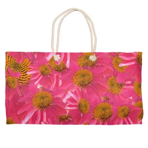 Weekend Tote (Cotton webbing or rope handles) Echinacea  1